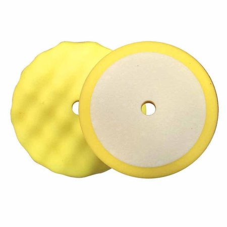 SUPERIOR PADS AND ABRASIVES 8 Inch Buffing Foam Pad for Compounding (Yellow) PCY08